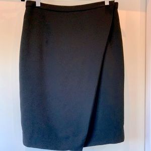 Black Wrap Skirt J.Crew 8